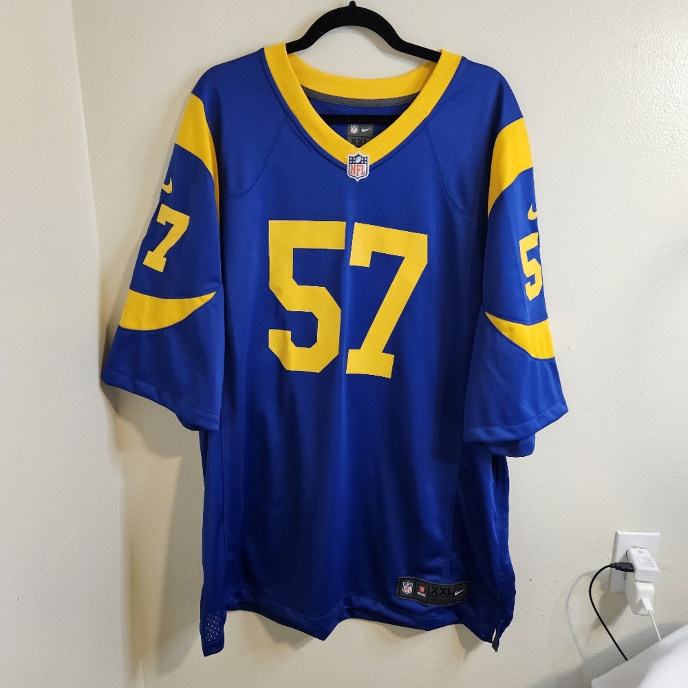 Natrez Patrick  Nike Game Jersey Los Angeles Rams NFL Linebacker Men's X…